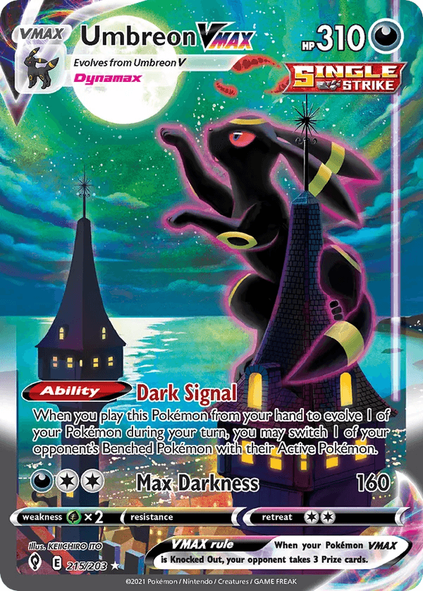 Umbreon VMAX Evolving Skies 215/203 Pokémon card